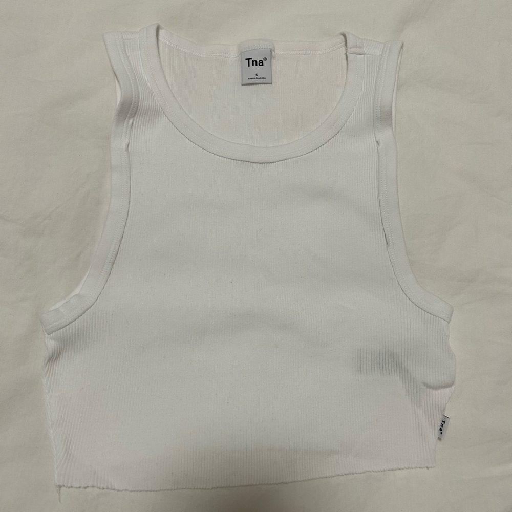 TNA Cropped Ribbed Muscle Tank